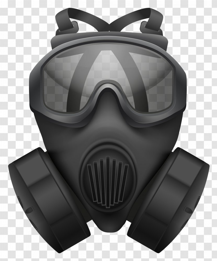 Gas Mask Clip Art - Royaltyfree - Black Fire Equipment Masks Transparent PNG