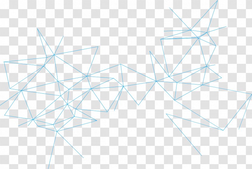 Light Blue Technology Lines - Point - Triangle Transparent PNG