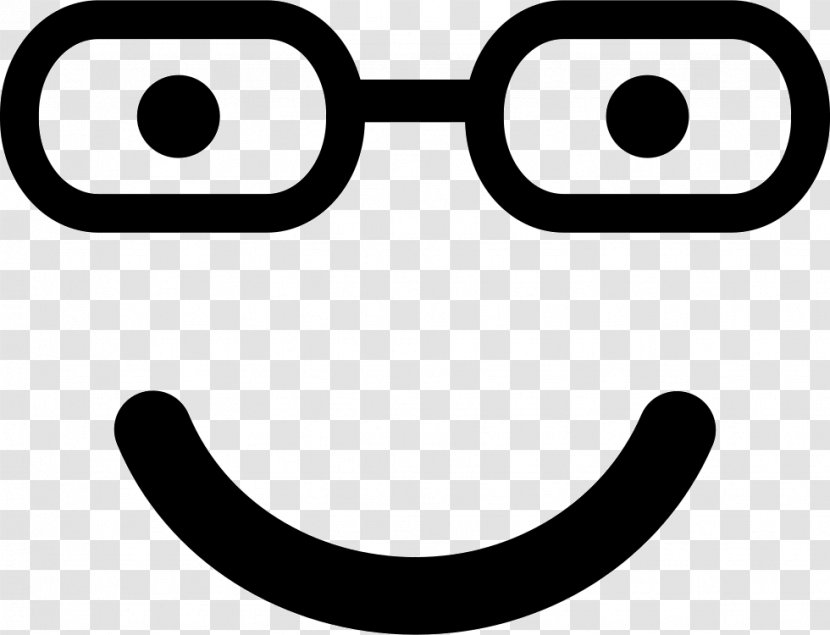Emoticon Smiley - Black And White - Square Transparent PNG