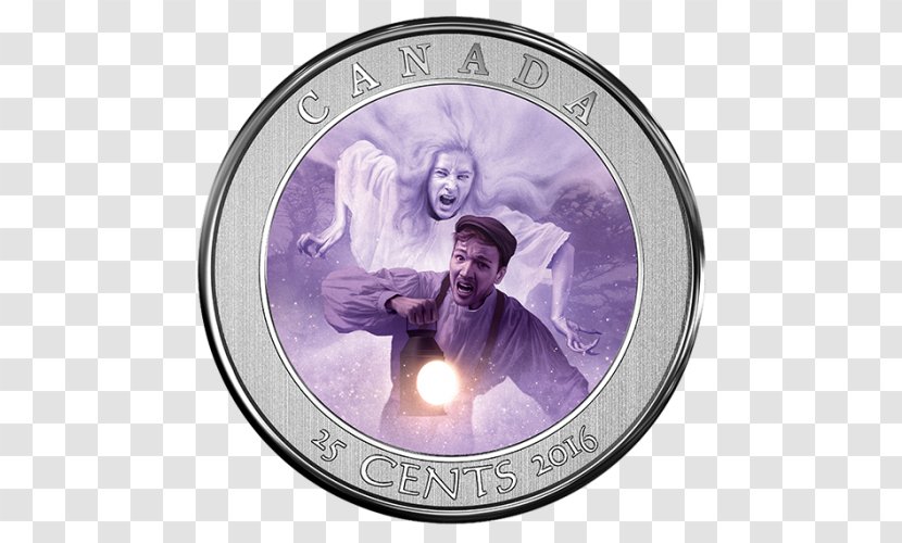 Bell Island Coin Quarter Royal Canadian Mint Ghost - Newfoundland And Labrador Transparent PNG