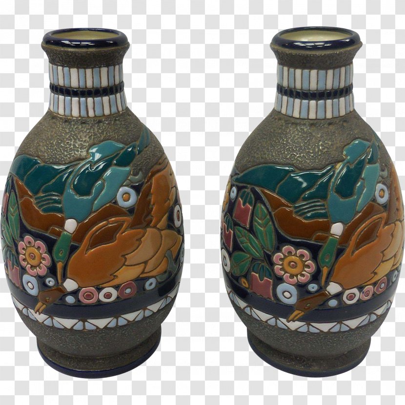 Vase Ceramic Amphora Art Nouveau Pottery - Ceramist Transparent PNG