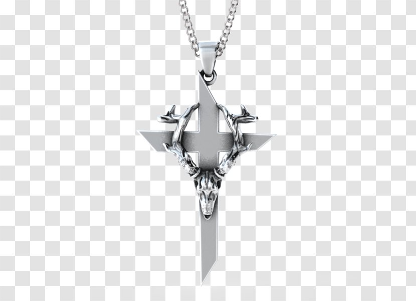 Charms & Pendants Body Jewellery Necklace - Cross - Deer Skull Transparent PNG