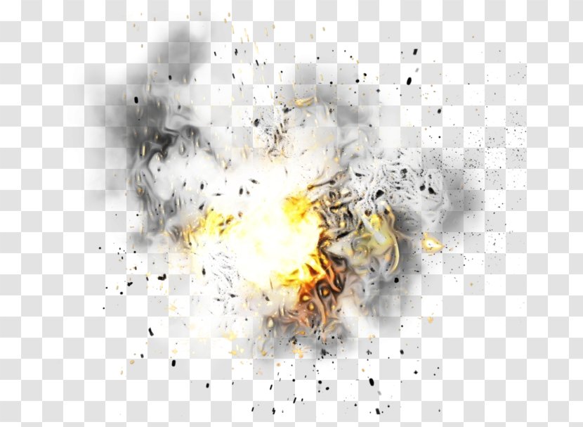 Explosion Cartoon - Yellow Fire Transparent PNG