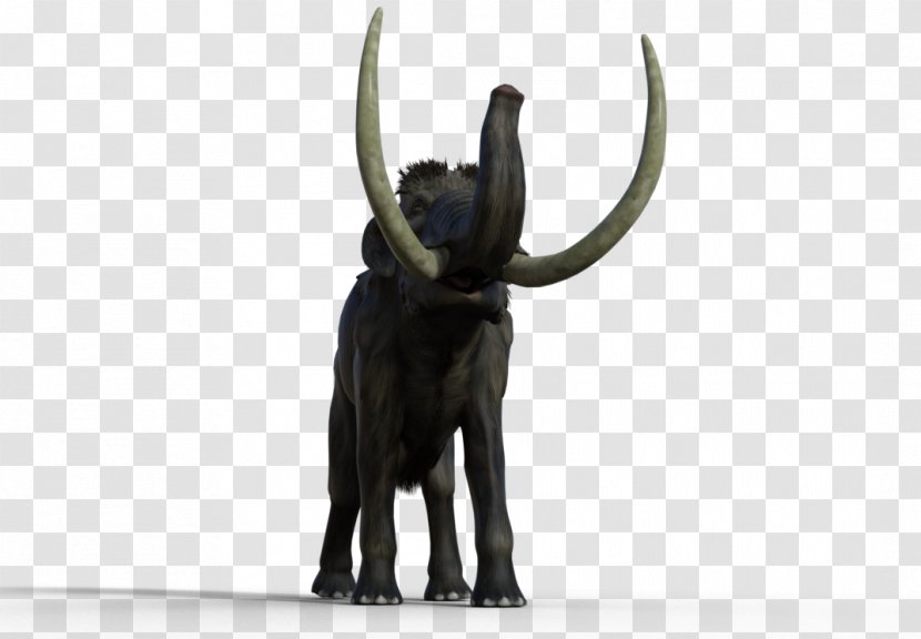 Indian Elephant African Cattle Sculpture - Woolly Mammoth Transparent PNG
