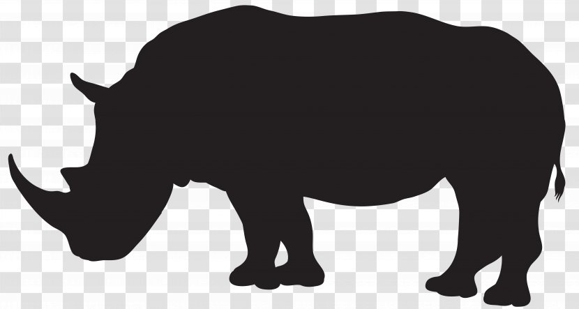 Rhinoceros Hippopotamus Silhouette Clip Art - Wildlife - Purple Rhino Cliparts Transparent PNG