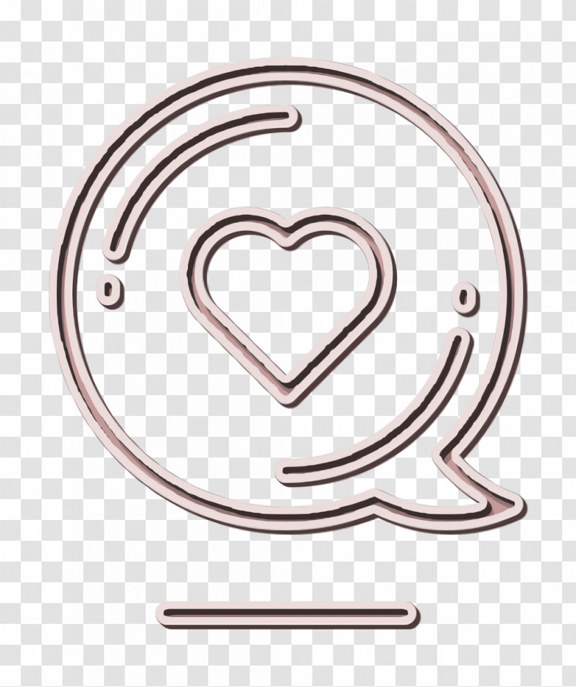 Heart Icon Shopping Icon Chat Icon Transparent PNG
