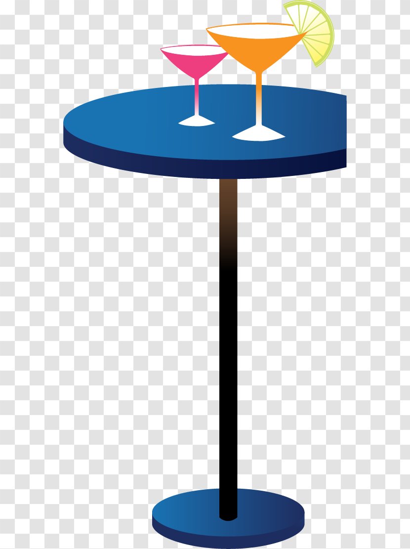 Cocktail Table Adobe Illustrator - Vector Painted A Small Round Transparent PNG