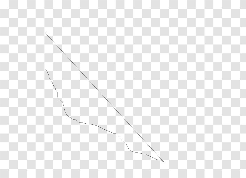 Line White Point Angle - Black And Transparent PNG