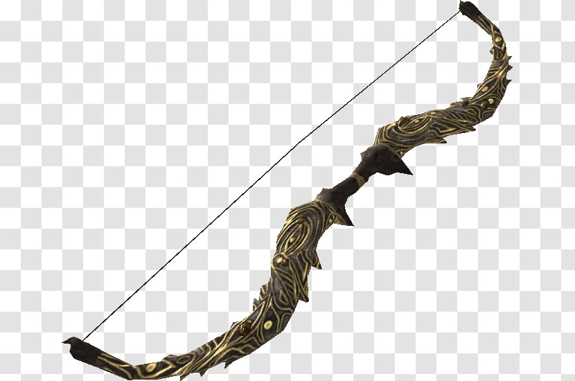The Elder Scrolls V: Skyrim Oblivion Weapon Role-playing Game Bow And Arrow - Sword - Ancient Weapons Transparent PNG