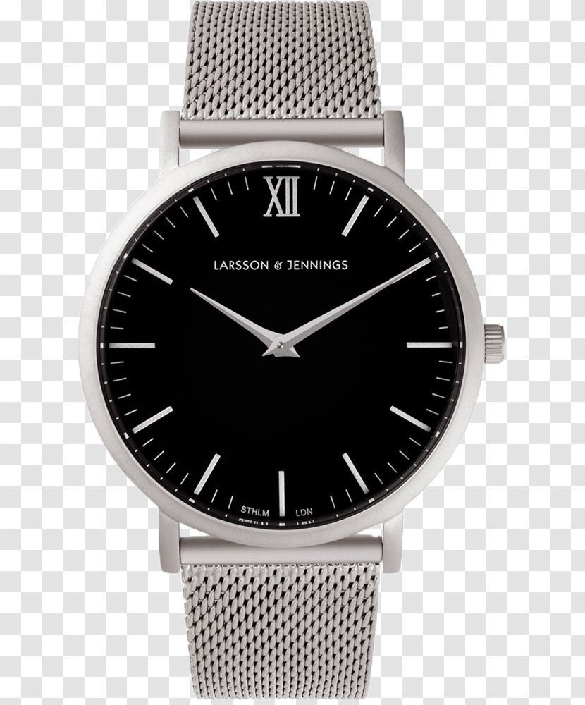 Larsson & Jennings Lugano 40mm Watch Silver - Strap - Beyond A Reasonable Doubt Transparent PNG