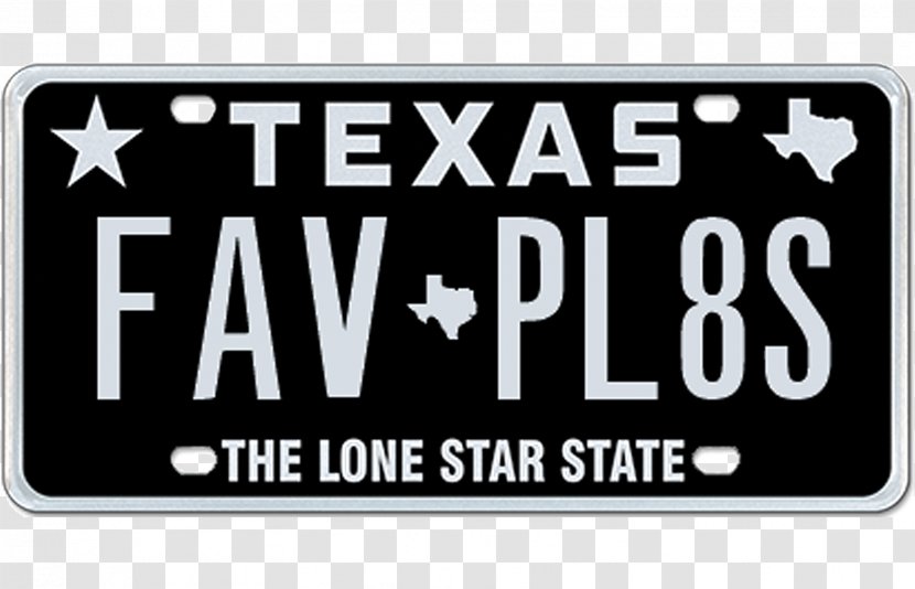 Vehicle License Plates Texas Department Of Motor Vehicles Car - California Transparent PNG