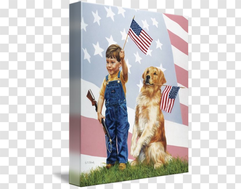 Dog Flag Of The United States Puppy Obedience Training - Play - Canvas Stand Transparent PNG