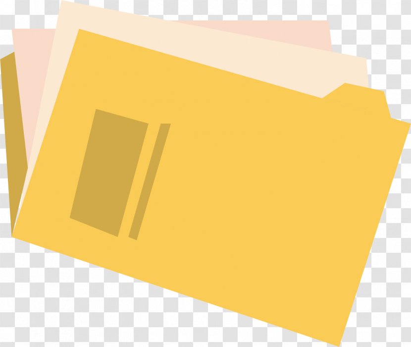 Paper Yellow Brand Font - Orange - Hand-painted Folder Transparent PNG