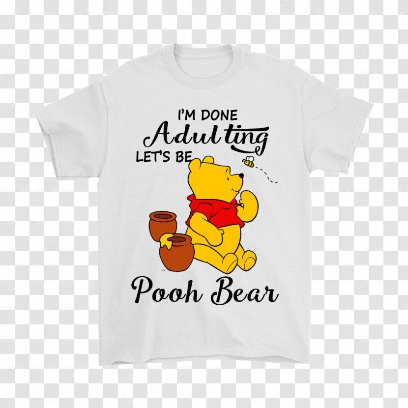 T-shirt Hoodie Bluza Sleeve Winnie-the-Pooh - Yellow - Men Transparent PNG