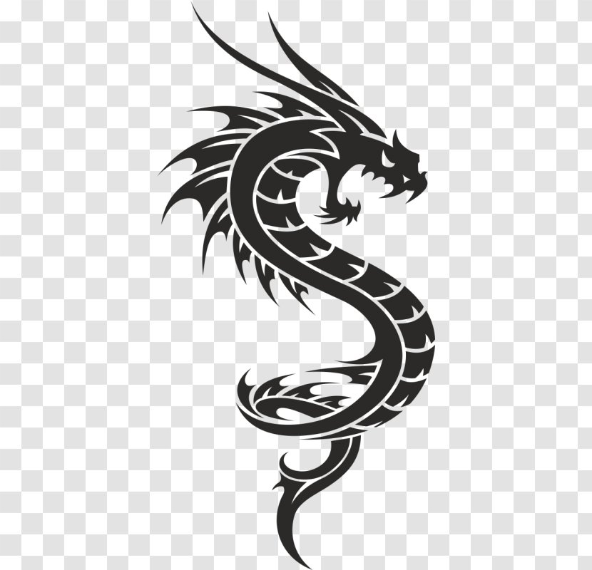 Wall Decal Sticker Paper Tattoo - Polyvinyl Chloride - Dragon Transparent PNG