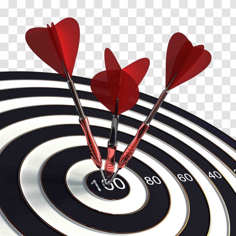 Darts Shooting Target Game Arrow Bullseye - Love - Hit The Transparent PNG