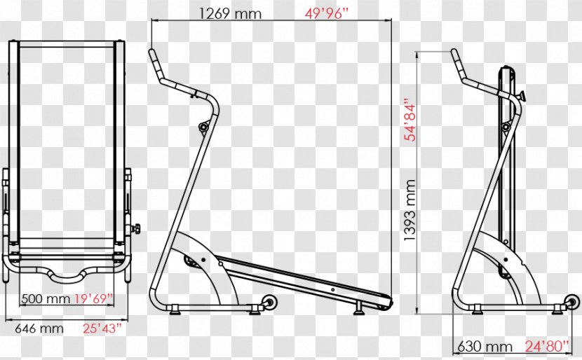 Exercise Machine Drawing Line Angle - Parallel Transparent PNG