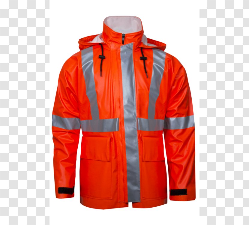 Raincoat High-visibility Clothing Personal Protective Equipment Jacket - Outerwear Transparent PNG