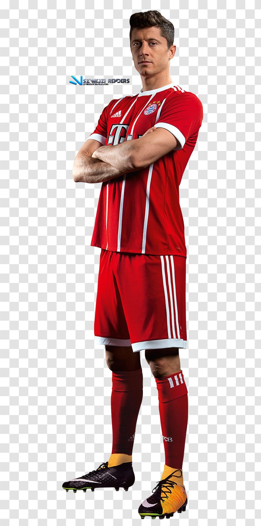 Robert Lewandowski Poland National Football Team FC Bayern Munich Cheerleading Uniforms Jersey - Costume Transparent PNG