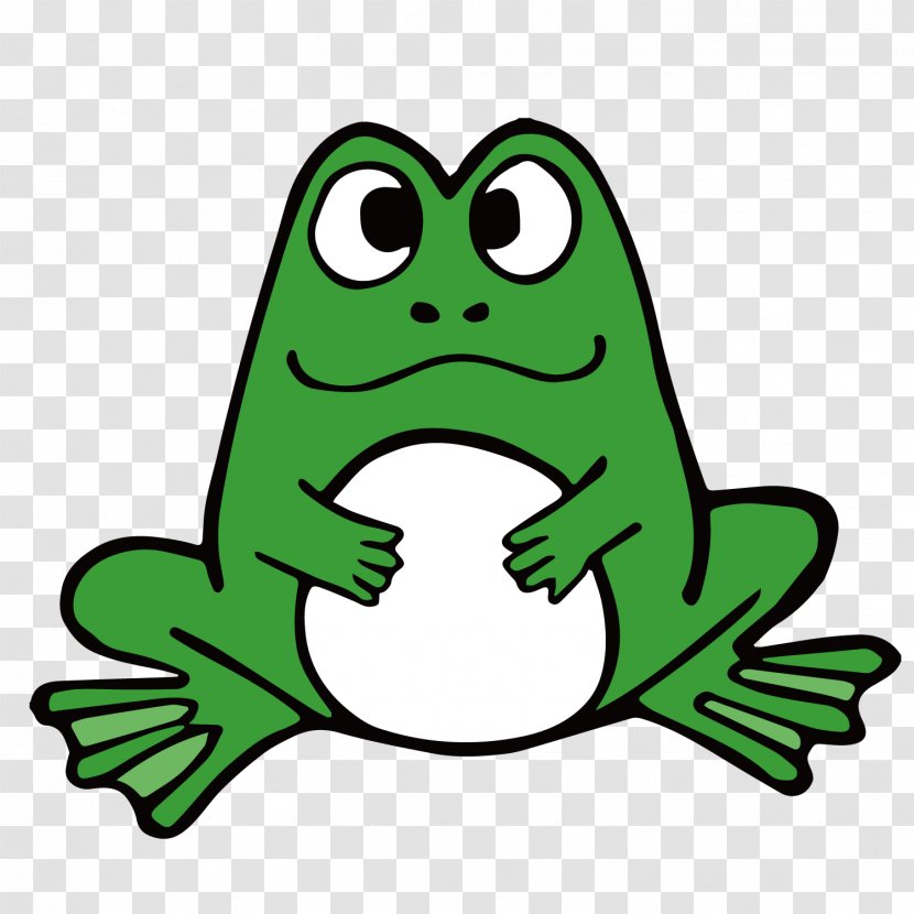 Amphibian Frog Cartoon - Green - Cute Frogs Transparent PNG