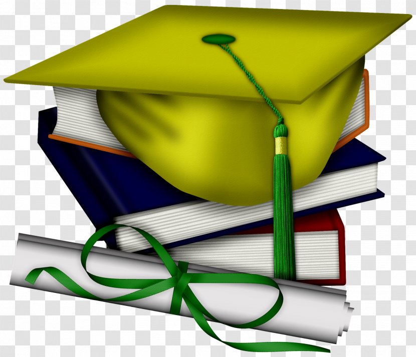 Square Academic Cap Graduation Ceremony Diploma Dress Clip Art - Green - School Transparent PNG