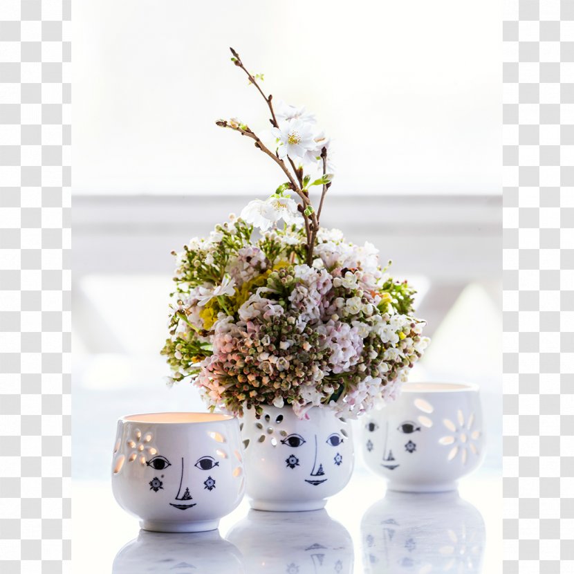 Floral Design Vase Tealight Candle Copenhagen - Flower Bouquet Transparent PNG