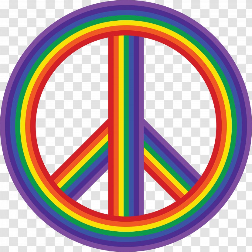 Peace Symbols Rainbow Clip Art Transparent PNG