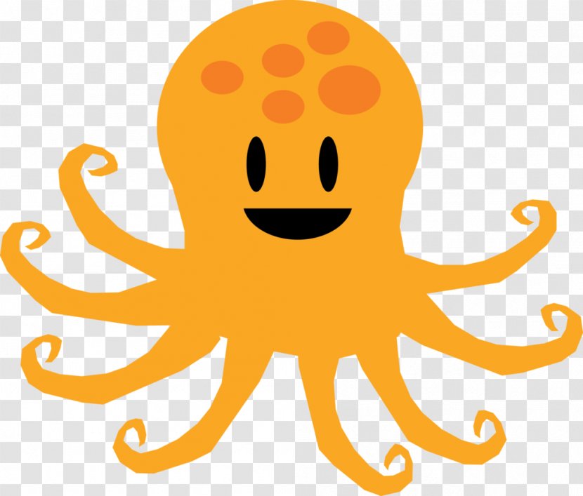 Octopus Smiley Line Clip Art - Nature Sea Animals Transparent PNG