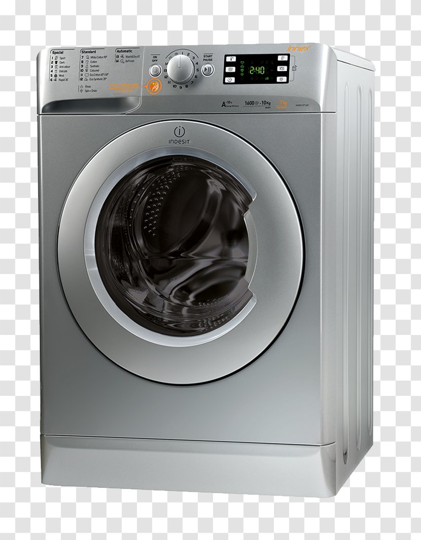 Washing Machines Clothes Dryer Combo Washer Indesit IWD Home Appliance - Laundry - Machine Signs Transparent PNG