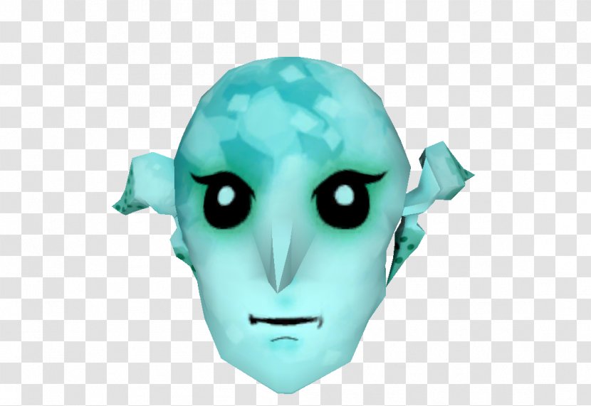 Nose Mask Organism Jaw Turquoise - Fictional Character Transparent PNG