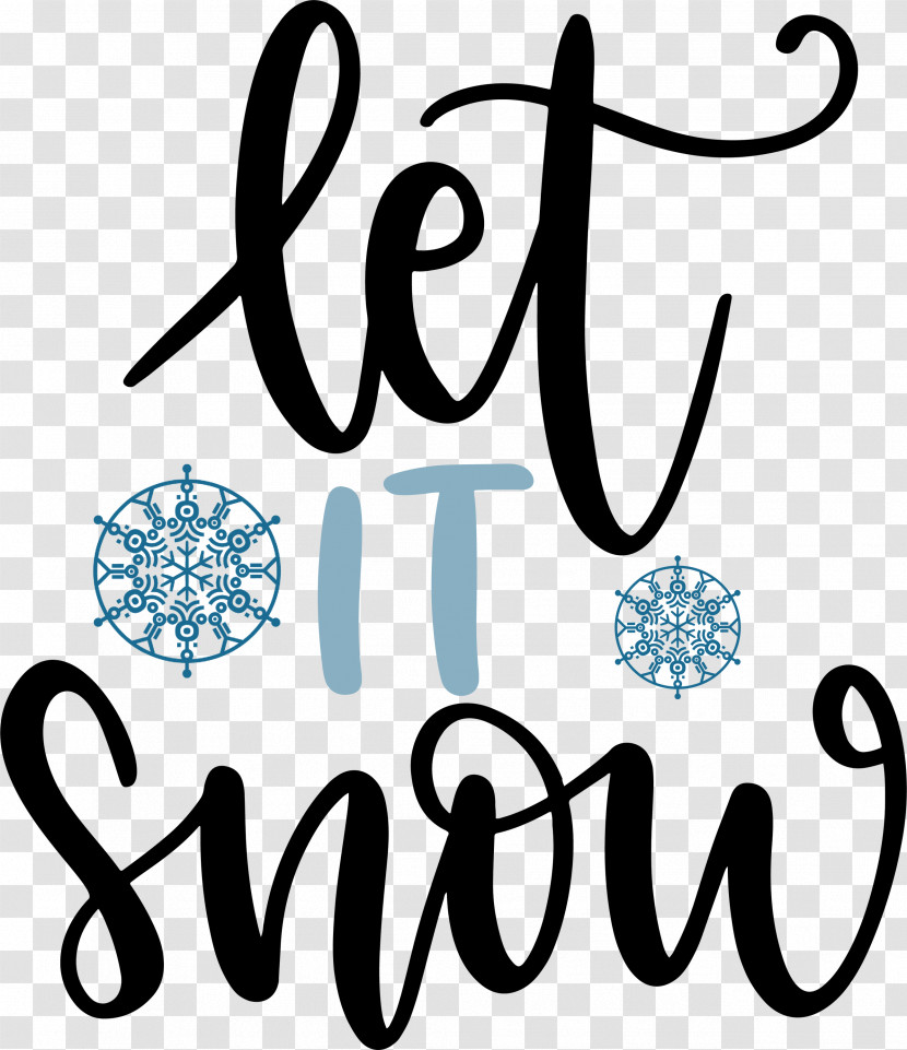 Let It Snow Snowflake Winter Transparent PNG