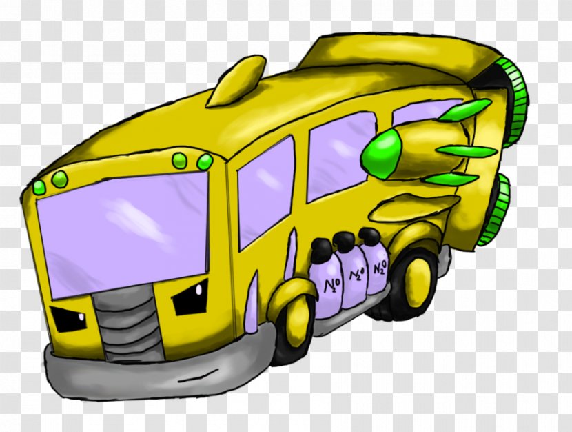 Compact Car Automotive Design - Cartoon - Punishment School Bus Overload Transparent PNG
