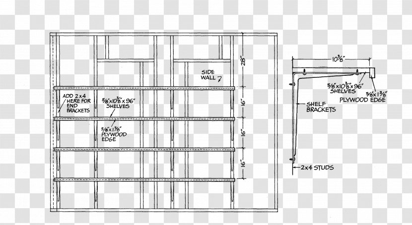 Plan Drawing Interior Design Services House - Closet Transparent PNG