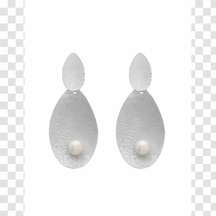 Earring Silver - White Transparent PNG