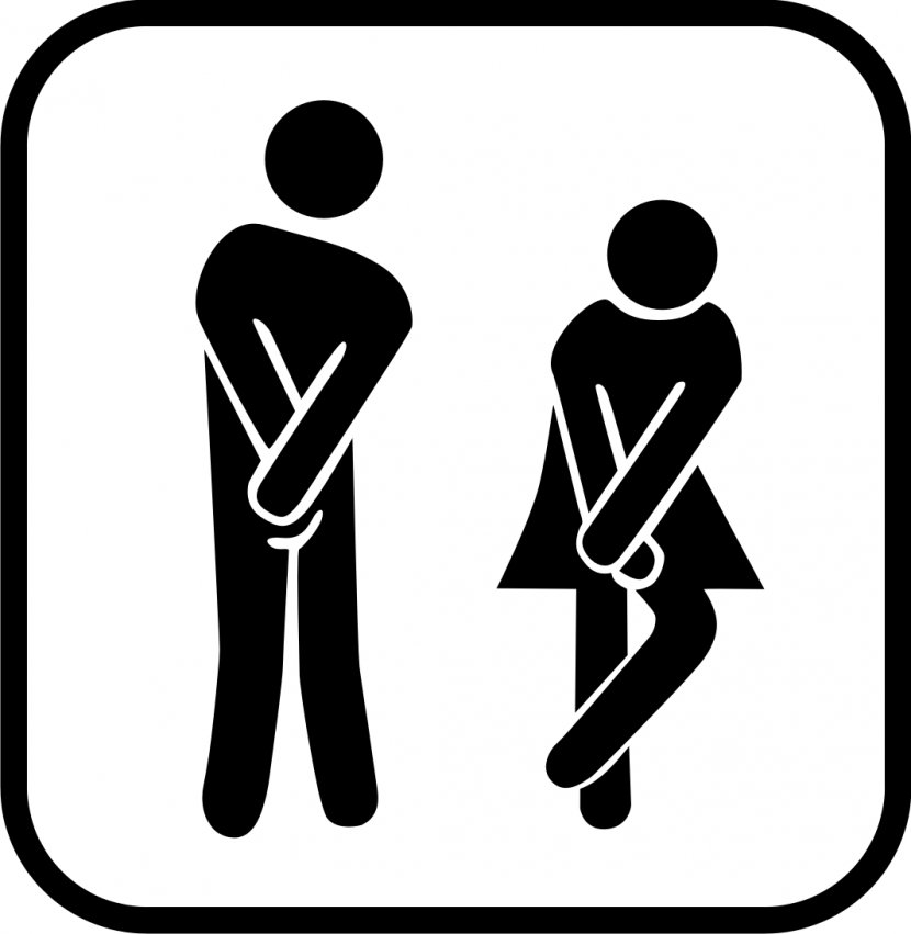 Unisex Public Toilet Bathroom Flush - Sign Transparent PNG