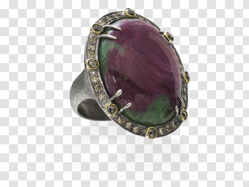 Amethyst Ruby Emerald Purple Diamond - Ring Transparent PNG