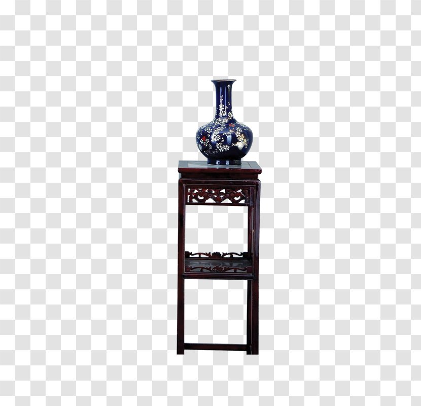 Table Chinoiserie Furniture - Designer - Vase Transparent PNG
