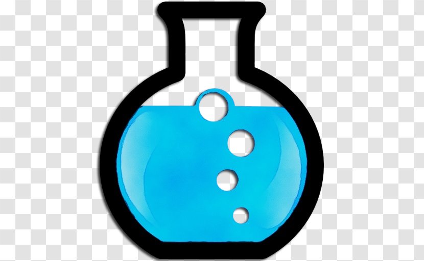 Beaker Cartoon - Roundbottom Flask - Electric Blue Symbol Transparent PNG