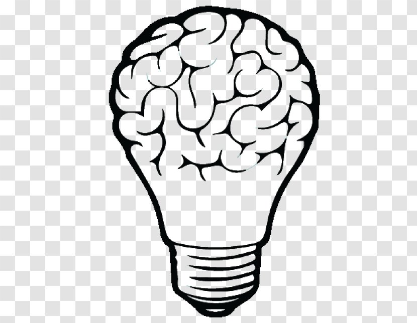 Incandescent Light Bulb Drawing Brain - Heart Transparent PNG