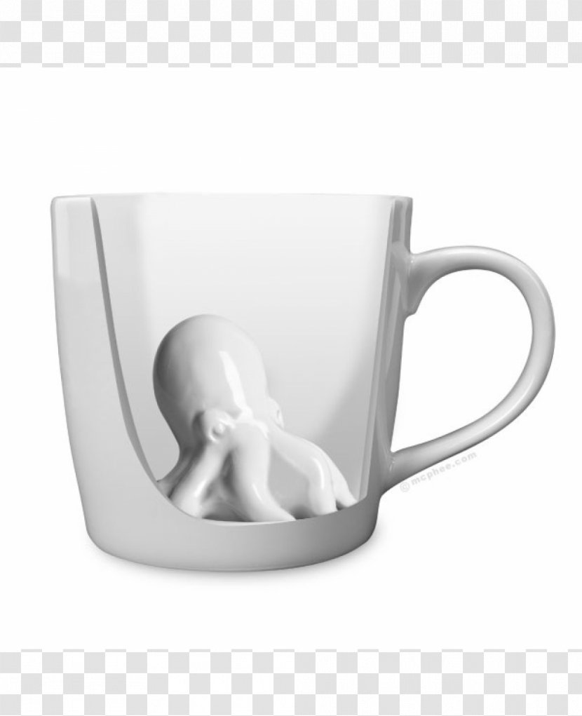 Octopus Mug Coffee Cup Ceramic - Teacup Transparent PNG