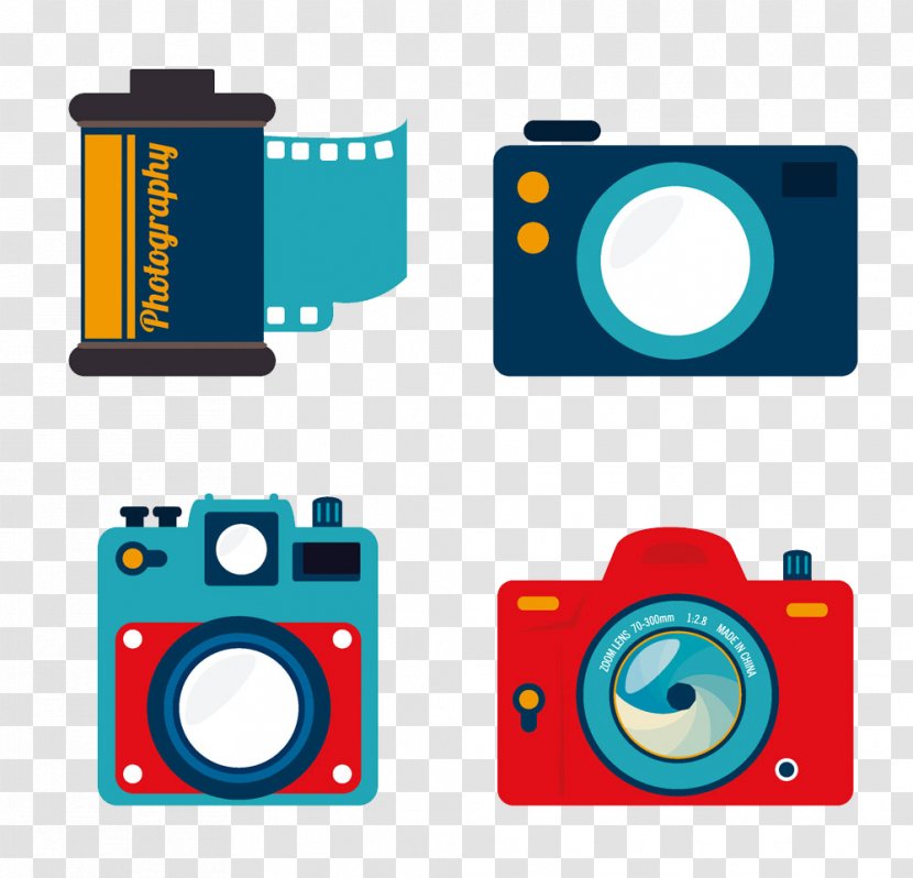 Photographic Film Camera Photography Icon - Technology - Cartoon Transparent PNG