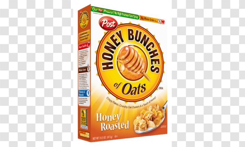 Breakfast Cereal Honey Bunches Of Oats With Almonds - Vegetarian Food Transparent PNG