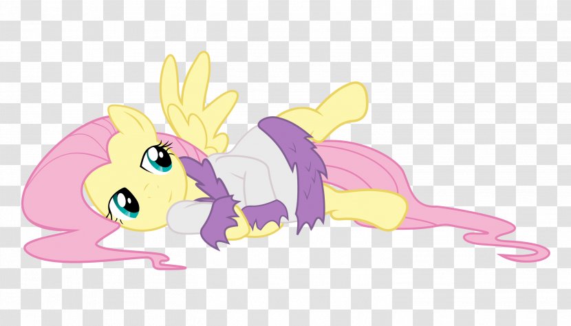 Fluttershy Robe Rarity Rabbit Pony - Rabits And Hares - Pegasus Hair Transparent PNG