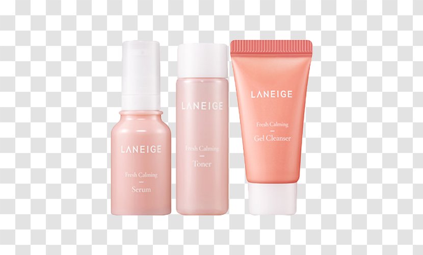 LANEIGE Fresh Calming Serum Cosmetics In Korea Cleanser - Peach - Small Material Transparent PNG