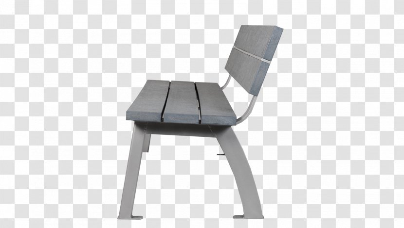 Bench Chair Furniture Garden Plastic - Side View Transparent PNG
