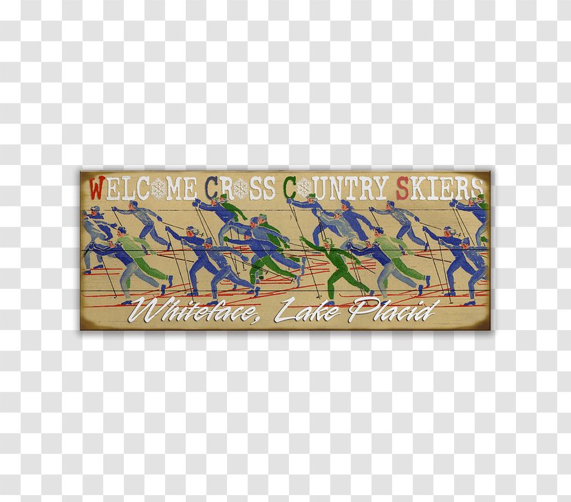 Cross-country Skiing Sport North Country Pad Meissenburg Designs - Rectangle - OldWoodSigns.comSkiing Transparent PNG