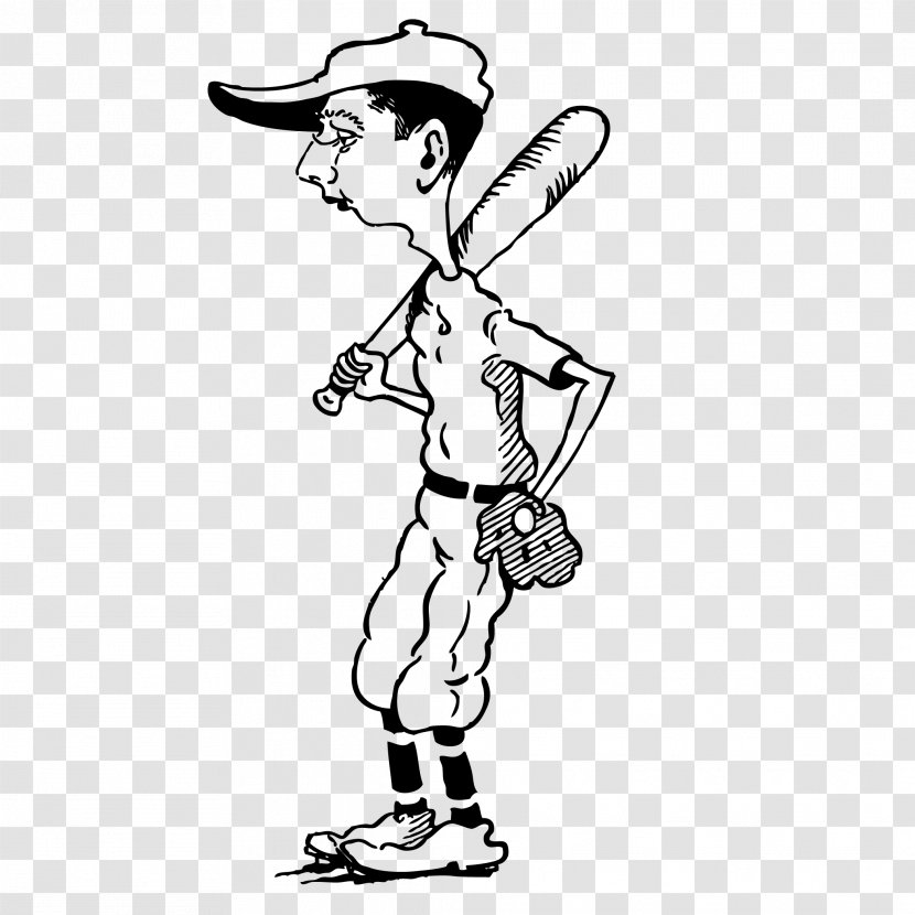 Baseball Bat Glove Batting Clip Art - Vector Player Cartoon Transparent PNG