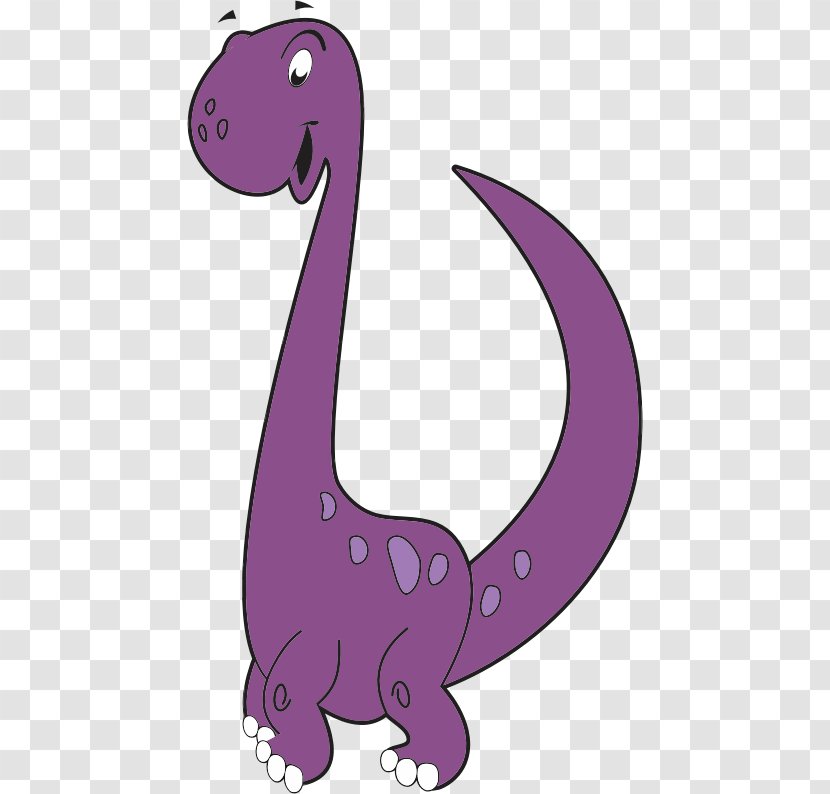 Dinosaur Cartoon Clip Art - Color - Purple Cliparts Transparent PNG