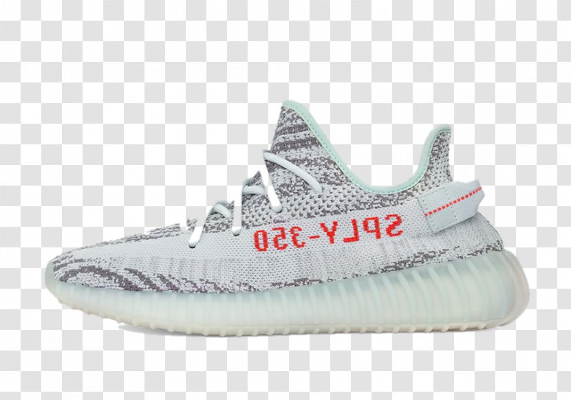 Adidas Yeezy Blue Tints And Shades Color - Footwear Transparent PNG