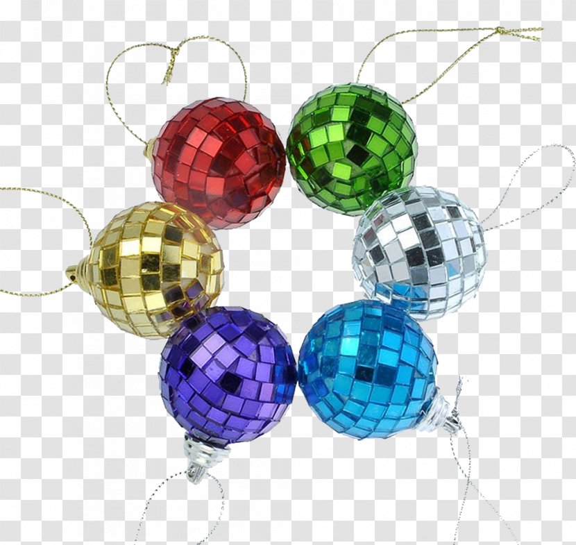 Santa Claus Bead Christmas Ornament Earring Day - Decoration - Bota Transparent PNG